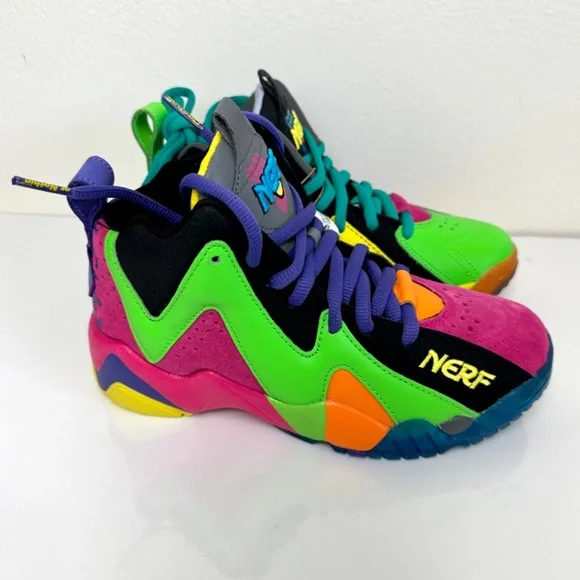 Reebok Kamikaze II NERF NERFOOP New Basketball Shoes Size 4 - Picture 5 of 16